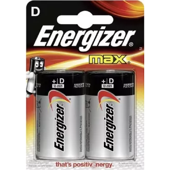 Energizer MAX sārma baterijas D izmērs, 2 gab. blisterī (LR20) E300129200