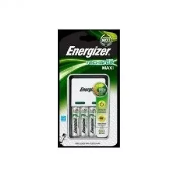 Energizer Maxi Charger NiMH akumulatoru lādētājs AA/AAA, 4 vietu, melns (635024)