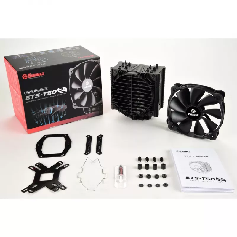 Enermax ETS-T50 AXE Silent Edition 140mm torņa CPU dzesētājs