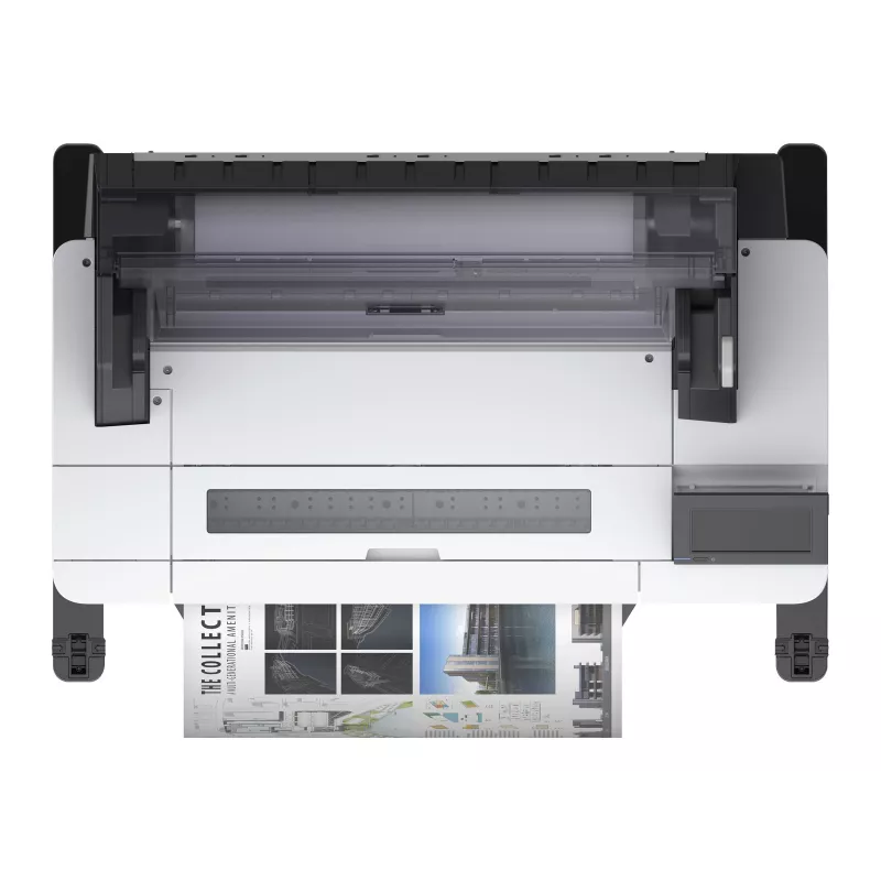 Epson SureColor SC-T3405N lielformāta printeris - 24 collas, krāsu, tintes, rullis A1, 2400 x 1200 dpi, Gigabit LAN, Wi-Fi, USB 3.0, bez statīva