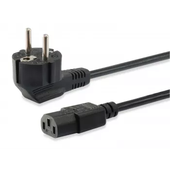 Equip 112121 - 3 m - Schuko Type F to IEC C13 strāvas kabelis - H05VV-F3G - 250 V - 10 A - Melns