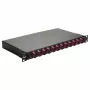 Equip 12-Port Fiber Optic Splice Box, SC Duplex, OM4, 1U, Equipped, Black