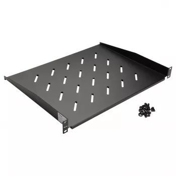 Equip 19 collu fiksētais plaukts 1U 350 mm melns serveru skapjiem