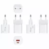 Equip 245526 2 portu USB-C PD3.0 / USB-A GaN 20W sienas lādētājs, balts