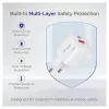 Equip 245526 2 portu USB-C PD3.0 / USB-A GaN 20W sienas lādētājs, balts