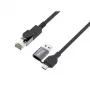 Equip GigaBit USB-C+A uz RJ45 Adapteris, Melns