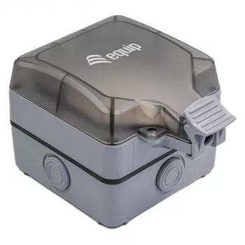 EQUIP virsmas montāžas kaste 1 porta keystone neekranēta āra pelēka IP44