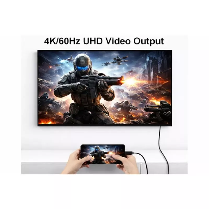 EQUIP USB-C uz USB-C + HDMI adapteris ar 100W Power Delivery, 4K 60Hz, 3m alumīnija korpusā