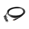 EQUIP USB-C uz USB-C + HDMI adapteris ar 100W Power Delivery, 4K 60Hz, 3m alumīnija korpusā