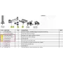 Ergonomic Solutions HMSHOST-INT5-02 Swingarm AP2 printera stiprinājuma komplekts ar Cable Clip SP2, Lock Ring un printera plāksni Epson TM-P1200, melns