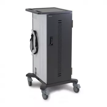Ergotron YES35 uzlādes ratiņi 35 ierīcēm - slēdzami, pelēki/ balti, līdz 10 collu ekrānam