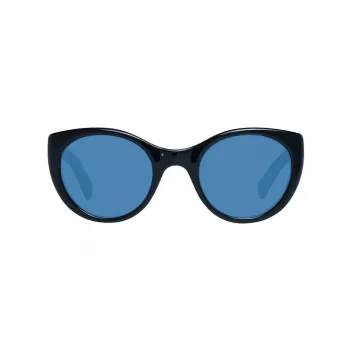 ERMENEGILDO ZEGNA Unisex saulesbrilles ZC0009-01V50 - Melns acetāta rāmis, pelēkas lēcas 50/23/145 mm