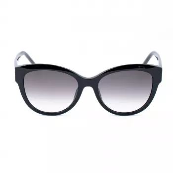 ESCADA Women's SESD99-550700 Sauļošanās Brilles - Melns Acetāta Rāmis ar Pelēkām Gradienta Lēcām - 55/18/140 mm