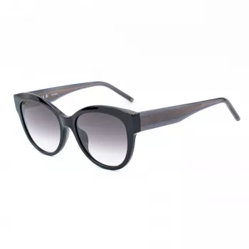 ESCADA Women's SESD99-550700 Sauļošanās Brilles - Melns Acetāta Rāmis ar Pelēkām Gradienta Lēcām - 55/18/140 mm