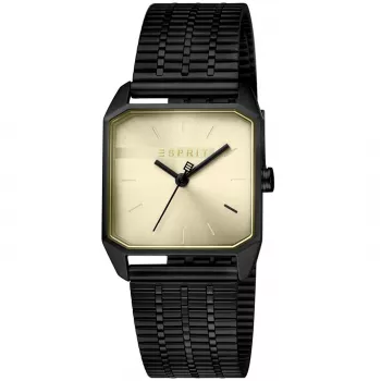 ESPRIT sieviešu kvarca analogais pulkstenis ES1L071M0045 29mm rožu zelta nerūsējošā tērauda siets