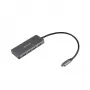 ESTUFF ES623007 USB-C lādētājs 165W GaN 4 porti Power Delivery Space Gray