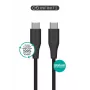 ESTUFF INFINITE (GRS) USB-C to USB-C kabelis 1,2m 10Gbps 100W PD 4K DisplayPort Alt Mode - Melns