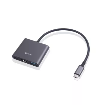 ESTUFF USB-C AV Multiport Hub (USB-C, 7-in-1, HDMI 4K60, 2x USB-A 3.0, USB-C PD 60W, Gigabit Ethernet, SD/MicroSD)