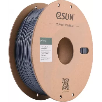 eSUN PETG+ 1.75mm pelēks 1kg papīra spolē 3D printera kvēldiegs PETG+175H1P1