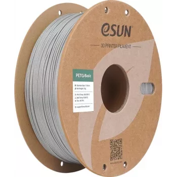 eSUN PETG 1,75mm sudraba 1kg 3D printera kvēldiegs PETG-Basic175S1P1