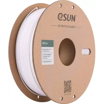 eSUN PETG+ 1,75mm balts 1kg papīra spolē 3D printera filamentas PETG+175W1P1