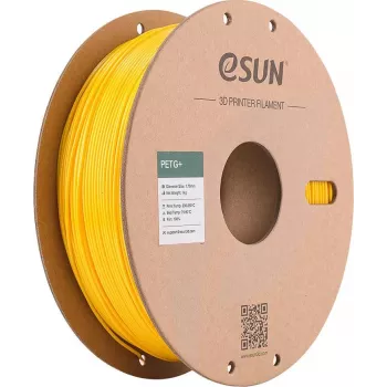 eSUN PETG+ 3D printera kvēldiegs 1,75mm 1kg Dzeltens uz papīra spoles PETG+175Y1P1
