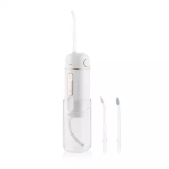 ETA Aqua Care Compact Bezvadu Mutes Dobuma Irrigators – 165 ml, Balts, 2 Sprauslas, IPX7, USB uzlāde
