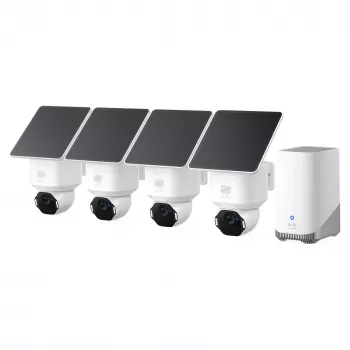 Eufy SoloCam E42 komplekts ar 4 kamerām un HomeBase, 4K