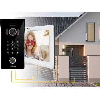EURA VDP-99C5 Video Intercom, 7 inch Touchscreen, WiFi, RFID, Tuya, White