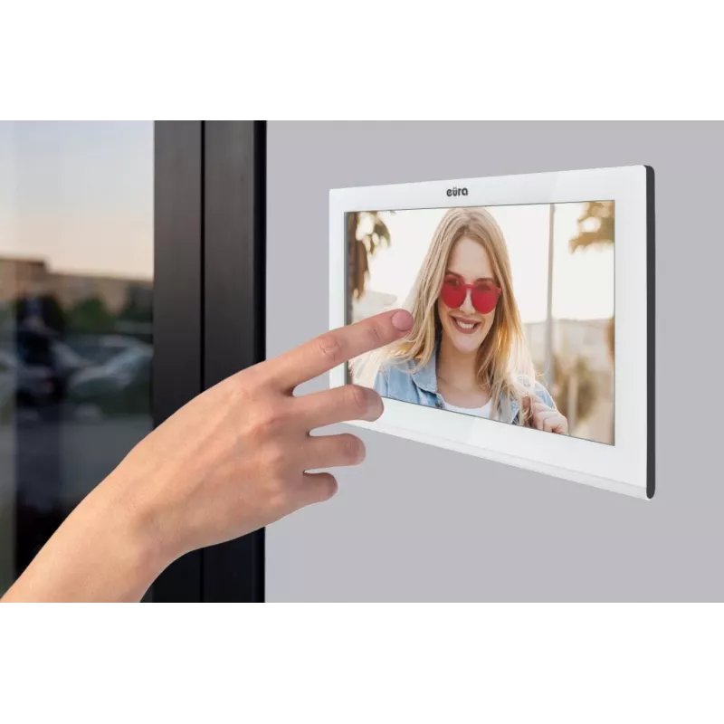 EURA VDP-99C5 Video Intercom, 7 inch Touchscreen, WiFi, RFID, Tuya, White