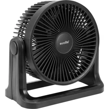 EUROLITE AKKU AF-10 Mini klusais ventilators melns 23 cm Ø ar akumulatoru, darbojas līdz 11,5 h