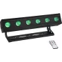 EUROLITE AKKU IP BAR-6 Entry QCL QuickDMX IP65 LED gaismas josla RGBW ar akumulatoru