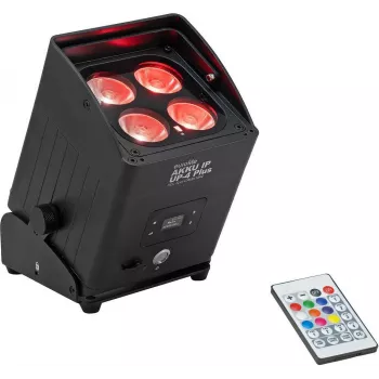 EUROLITE AKKU IP UP-4 Plus HCL Spot CRMX MK2 IP65 4x10W RGBWA/UV akumulatora prožektors 13,5h
