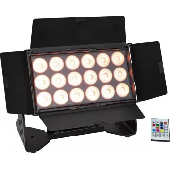EUROLITE AKKU Multiflood IP 18x10W RGBW Wash CRMX IP65 LED skatuves prožektors