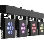 EUROLITE LED KLS-3002 MK2 kompaktais gaismas komplekts AIR ar 4x RGBWA/UV prožektoriem, DMX bezvadu
