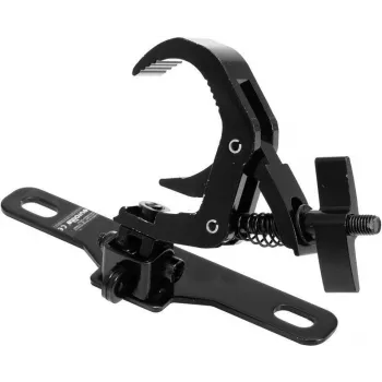 EUROLITE Omega Bracket 62 ar Quick-Lock skavu 30-35mm kopnei, melns 51786581