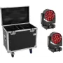 EUROLITE komplekts 2x LED TMH-H380 Beam/Wash/Flower efekta kustības galvas ar flight case