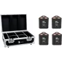 EUROLITE komplekts 4x AKKU TL-3 QCL RGB+UV Trusslight + koferis ar uzlādes funkciju 20000854
