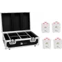 EUROLITE komplekts 4x AKKU TL-3 TCL balti + uzlādes koferis 20000650