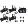 EUROLITE komplekts 4x PAR-20 Spot sw dim2warm + EDX-4 DMX RDM LED-Dimmerpack (20000695)