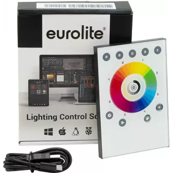 EUROLITE TOUCH-512 autonomais atskaņotājs balts DMX kontrolieris 512 kanāli sienas montāža