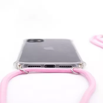 Evelatus Apple iPhone 11 Pro Silicone Caurspīdīgs Vāciņš ar Kaklasiksnas TPU Siksnu Caurspīdīgs