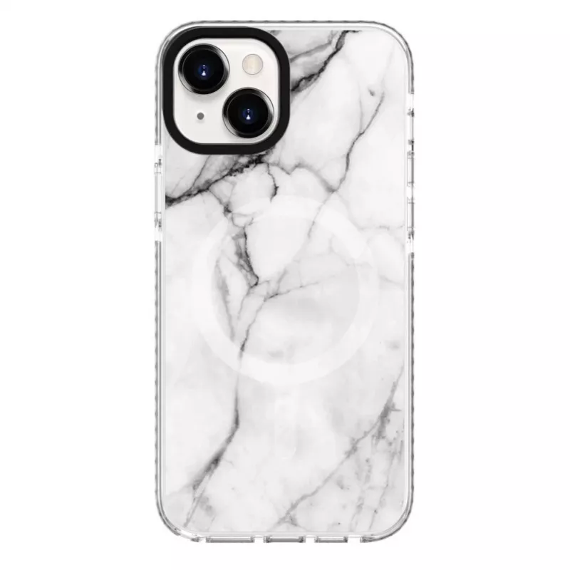 Evelatus Apple iPhone 15 Plus PC+TPU apvalks ar MagSafe - Custom Marble White