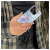 Evelatus Apple iPhone 15 Pro PC+TPU apvalks ar MagSafe - Marmora violets