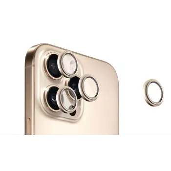 Evelatus Apple iPhone 16 Pro / 16 Pro Max kameras lēcu aizsargs Armor Clear