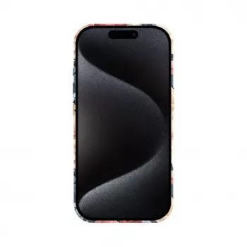 Evelatus Apple iPhone 16 plāns apvalks ar MagSafe un ziedu apdruku sarkanā krāsā
