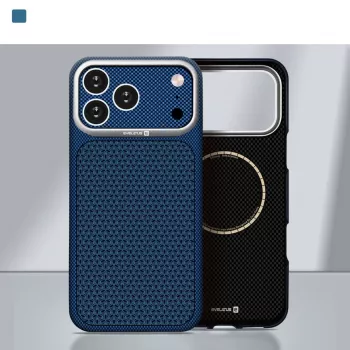 Evelatus Apple iPhone 18 Pro Max Carbon Premium Edition MagSafe maciņš Midnight Blue