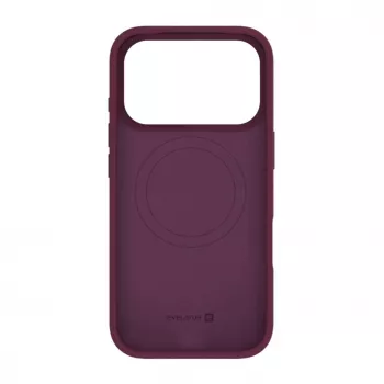 Evelatus Apple iPhone 18 Pro Max Premium MagSafe mīksta pieskāriena silikona maciņš Burgundy
