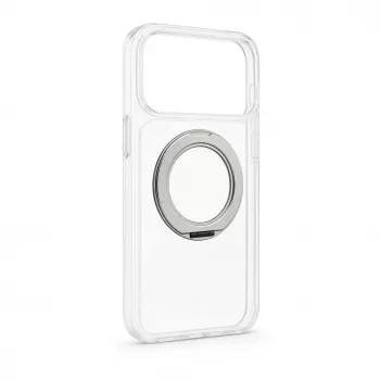 Evelatus Hybrid Case ar MagSafe un 360° metāla statīvu iPhone 17 Pro Max, caurspīdīgs