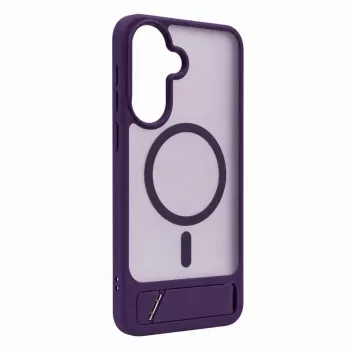 Evelatus Gumijotais MacSafe maciņš ar statīvu Samsung Galaxy A37 / A36 - violets